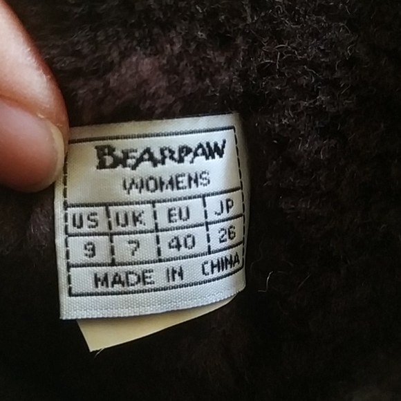 Women's dark brown sheepskin Bearpaw boots - Picture 6 of 6